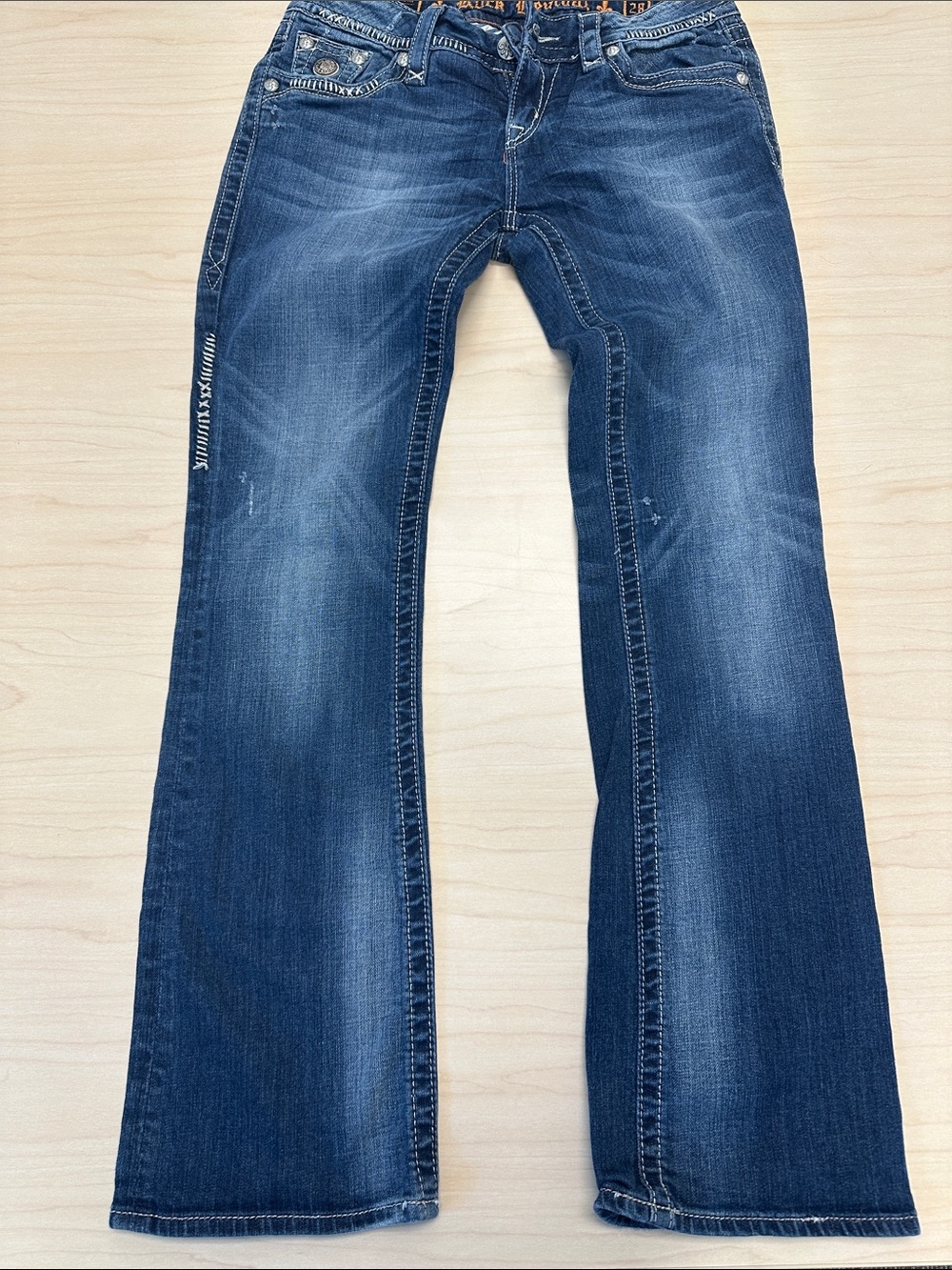 Rock Revival Celine Bootcut Women's Dark Blue jeans size 28 - Picture 10 of 11